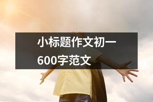 小标题作文初一600字范文